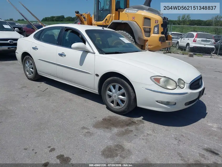 2005 Buick Lacrosse Cxl VIN: 2G4WD562151348837 Lot: 45661226