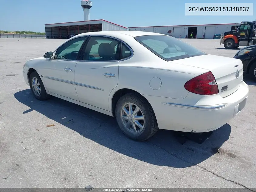 2005 Buick Lacrosse Cxl VIN: 2G4WD562151348837 Lot: 45661226