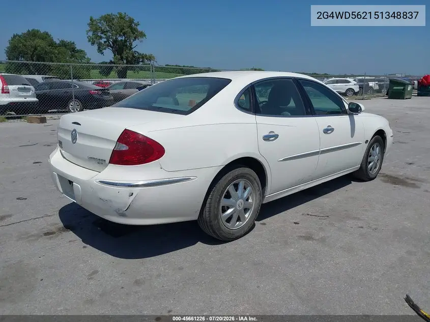 2005 Buick Lacrosse Cxl VIN: 2G4WD562151348837 Lot: 45661226