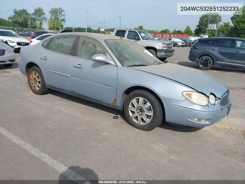 2005 Buick Lacrosse Cx VIN: 2G4WC532551252233 Lot: 45689190