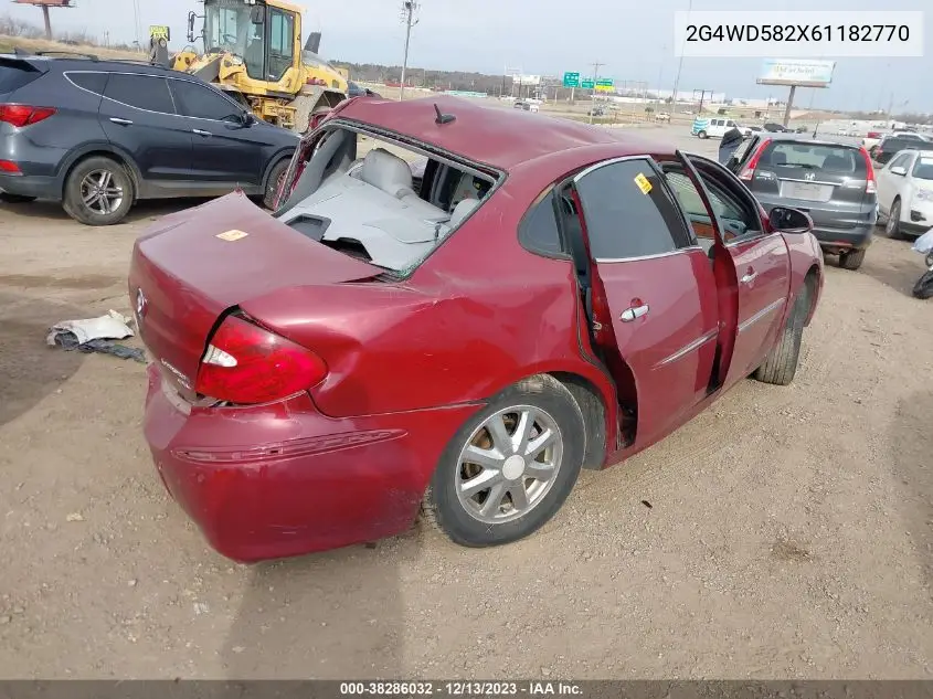 2G4WD582X61182770 2006 Buick Lacrosse Cxl
