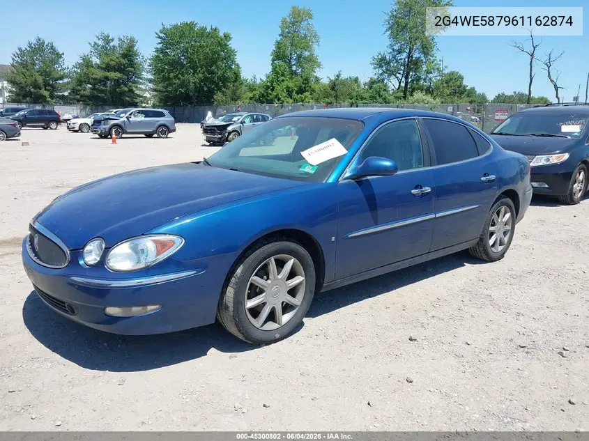 2006 Buick Lacrosse Cxs VIN: 2G4WE587961162874 Lot: 45300802