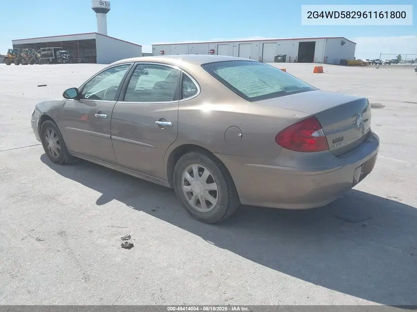 2006 Buick Lacrosse Cxl VIN: 2G4WD582961161800 Lot: 45414004