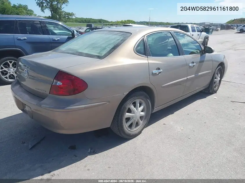 2006 Buick Lacrosse Cxl VIN: 2G4WD582961161800 Lot: 45414004