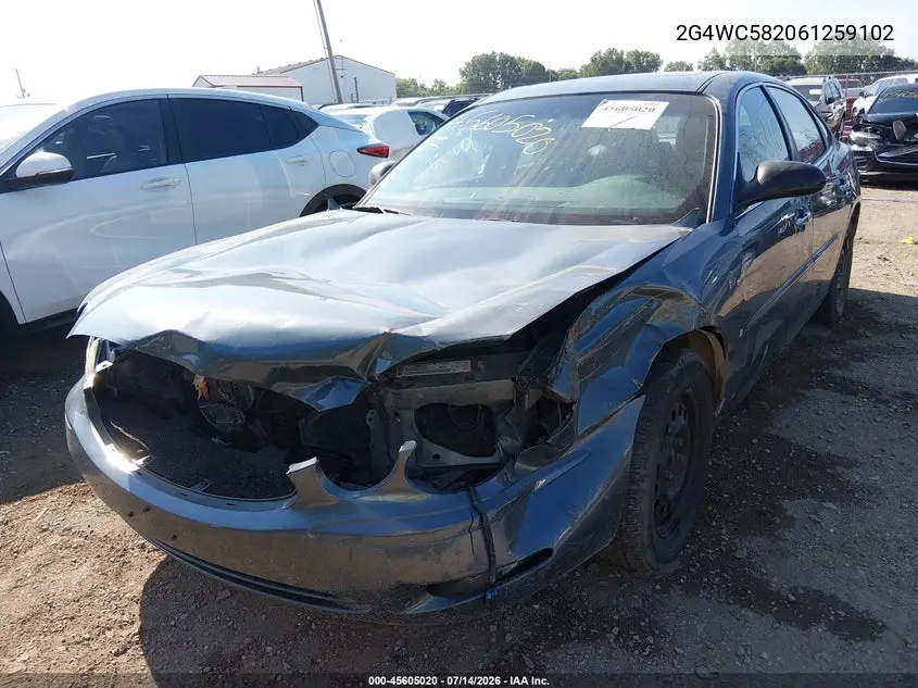 2006 Buick Lacrosse Cx VIN: 2G4WC582061259102 Lot: 45605020