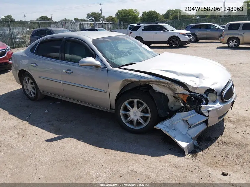 2006 Buick Lacrosse Cxs VIN: 2G4WE587061248963 Lot: 45641216
