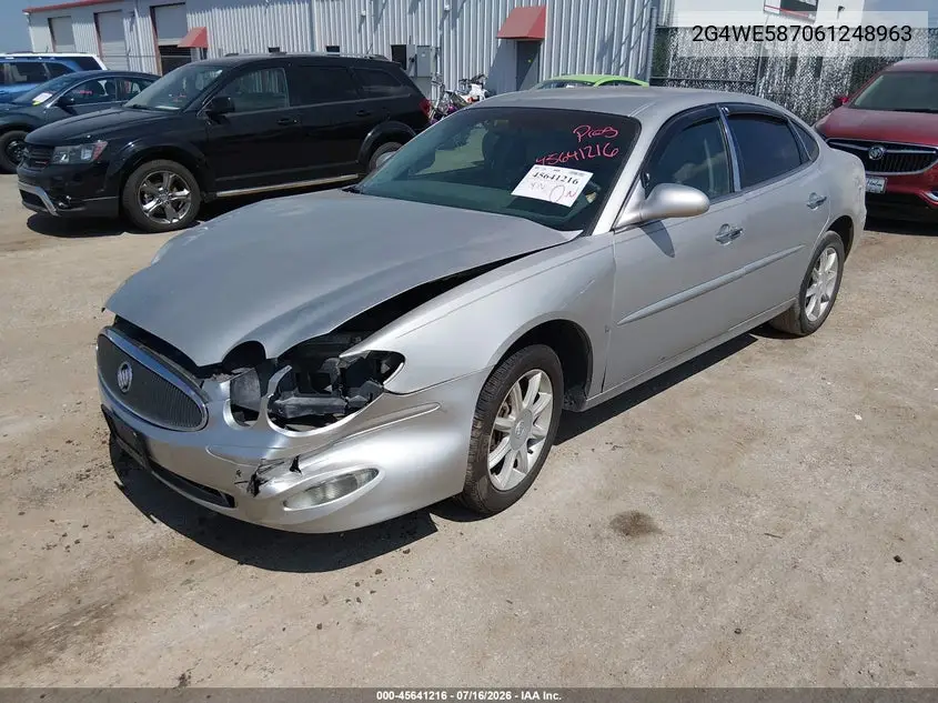 2006 Buick Lacrosse Cxs VIN: 2G4WE587061248963 Lot: 45641216