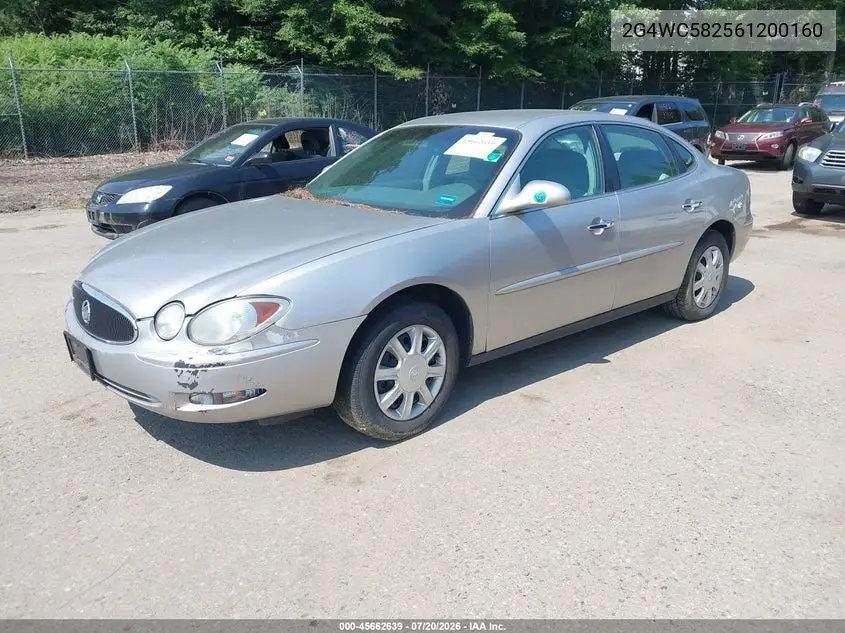 2006 Buick Lacrosse Cx VIN: 2G4WC582561200160 Lot: 45662639