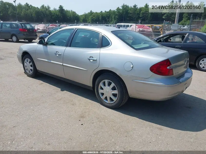 2006 Buick Lacrosse Cx VIN: 2G4WC582561200160 Lot: 45662639