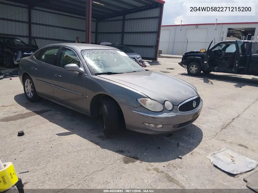 2007 Buick Lacrosse Cxl VIN: 2G4WD582271215200 Lot: 45335693