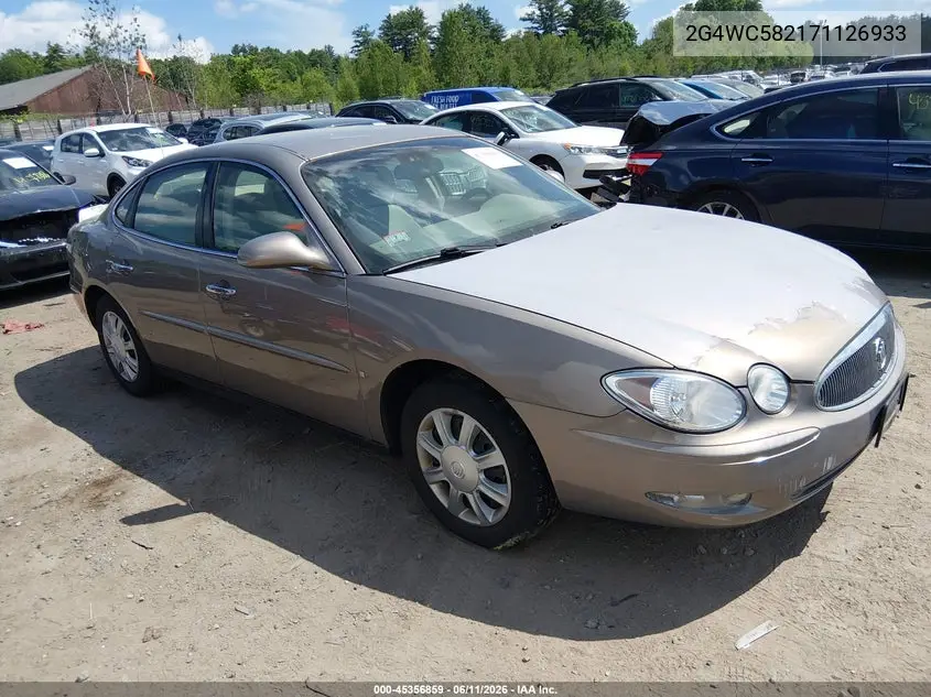 2007 Buick Lacrosse Cx VIN: 2G4WC582171126933 Lot: 45356859