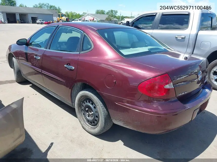 2007 Buick Lacrosse Cx VIN: 2G4WC552971100486 Lot: 45371127