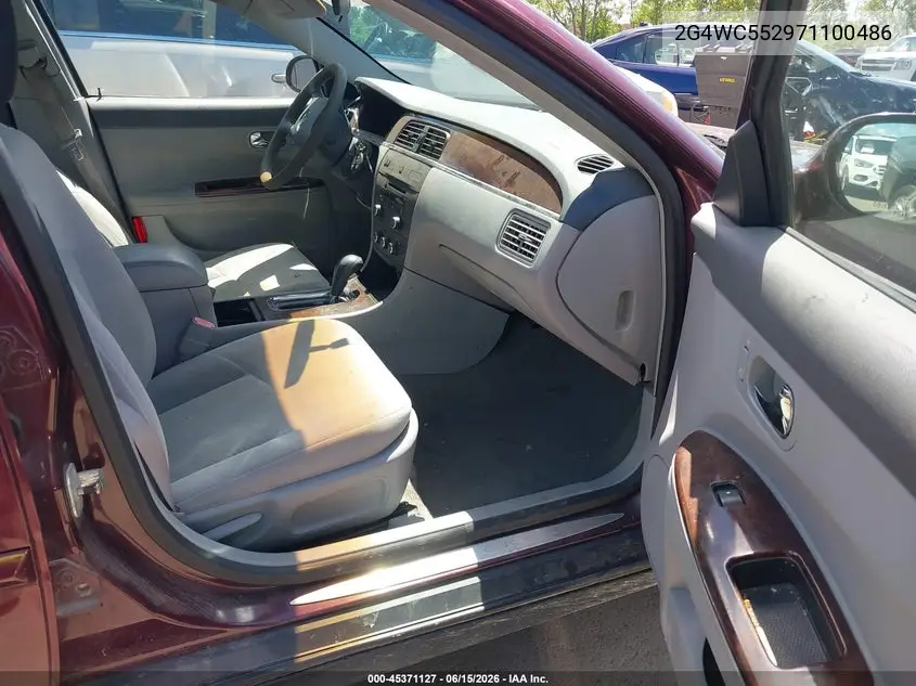 2007 Buick Lacrosse Cx VIN: 2G4WC552971100486 Lot: 45371127
