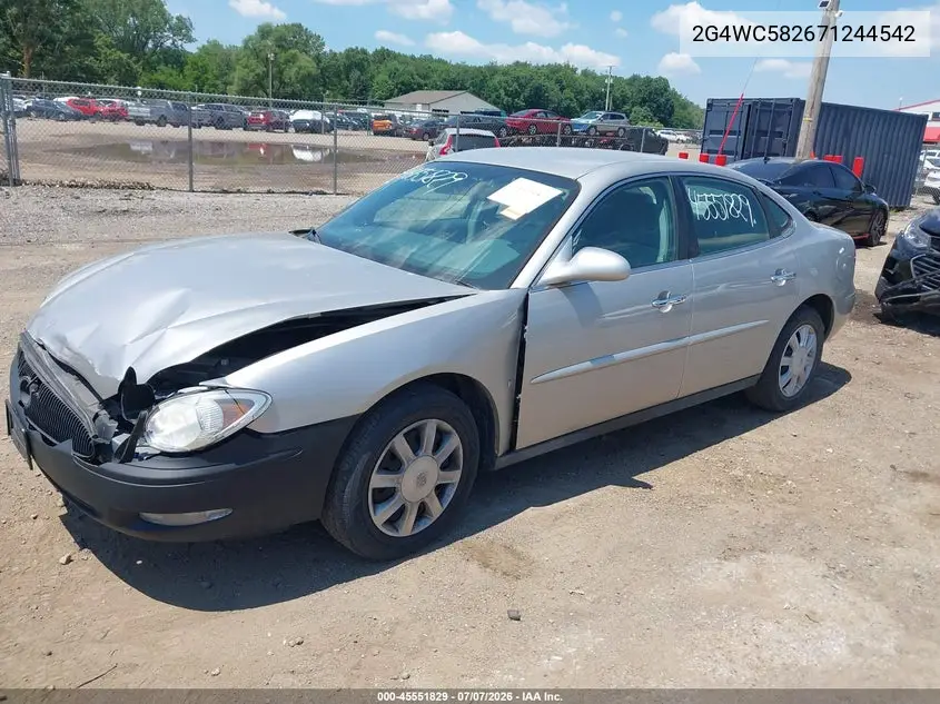 2007 Buick Lacrosse Cx VIN: 2G4WC582671244542 Lot: 45551829