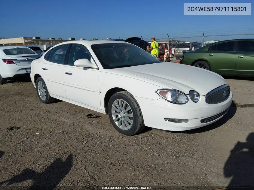 2007 Buick Lacrosse Cxs VIN: 2G4WE587971115801 Lot: 45642513