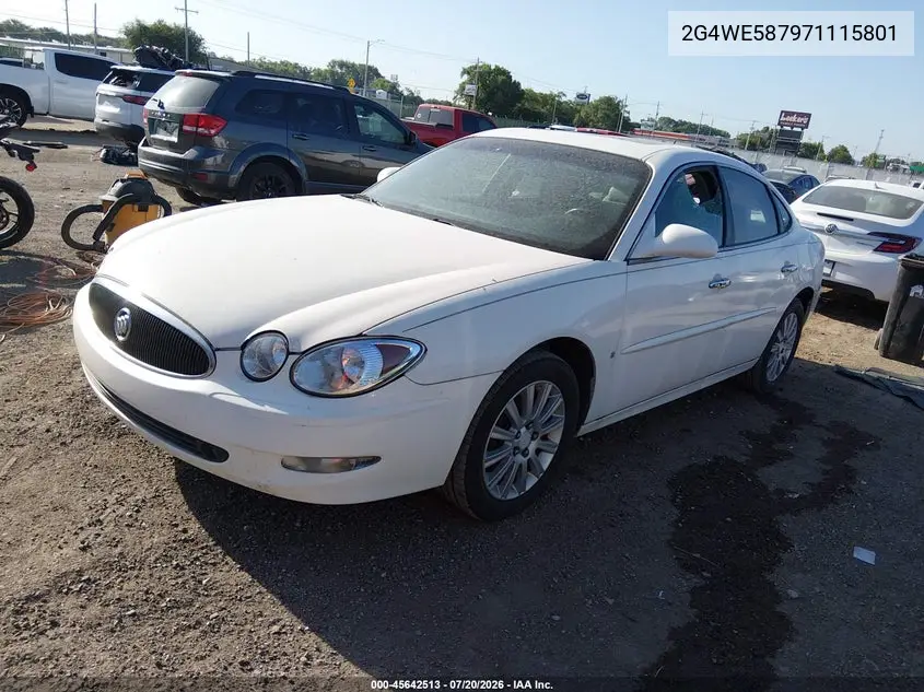 2007 Buick Lacrosse Cxs VIN: 2G4WE587971115801 Lot: 45642513