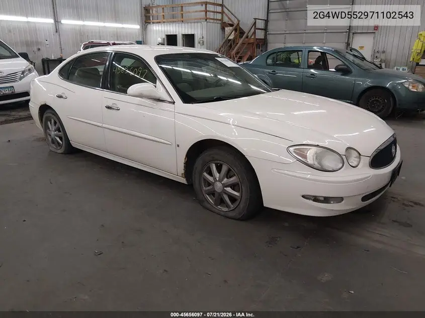 2007 Buick Lacrosse Cxl VIN: 2G4WD552971102543 Lot: 45656097