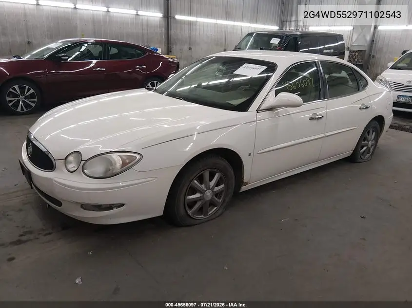 2007 Buick Lacrosse Cxl VIN: 2G4WD552971102543 Lot: 45656097