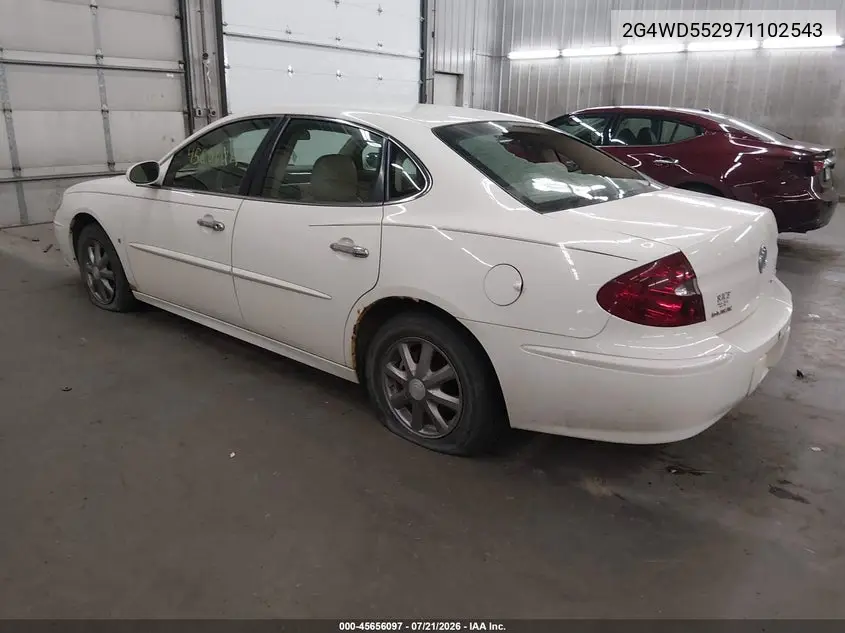 2007 Buick Lacrosse Cxl VIN: 2G4WD552971102543 Lot: 45656097
