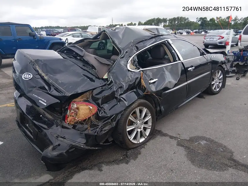 2008 Buick Lacrosse Super VIN: 2G4WN58C481157761 Lot: 45588483