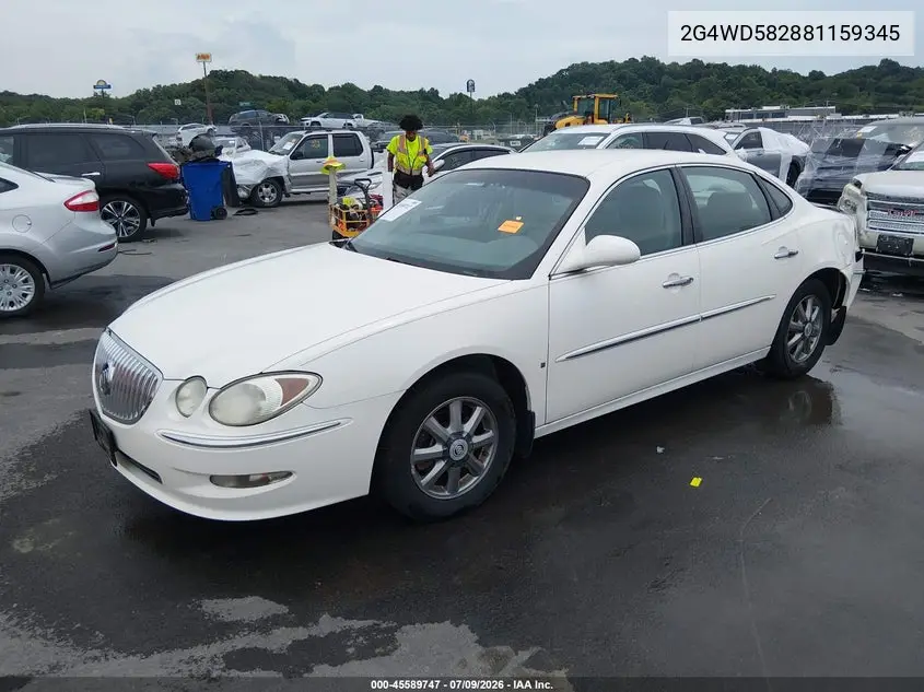 2008 Buick Lacrosse Cxl VIN: 2G4WD582881159345 Lot: 45589747