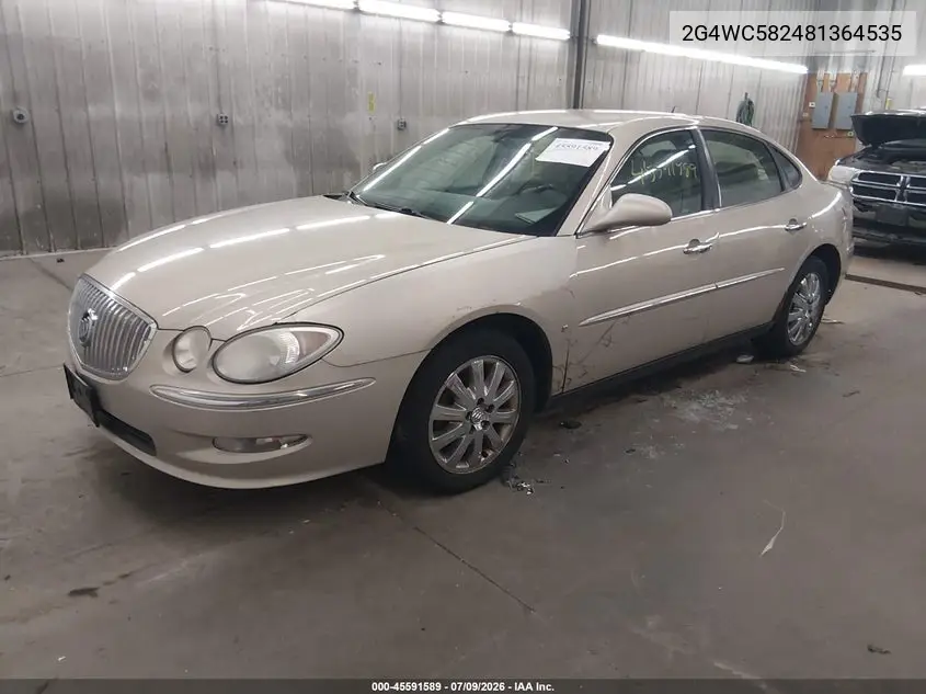 2008 Buick Lacrosse Cx VIN: 2G4WC582481364535 Lot: 45591589