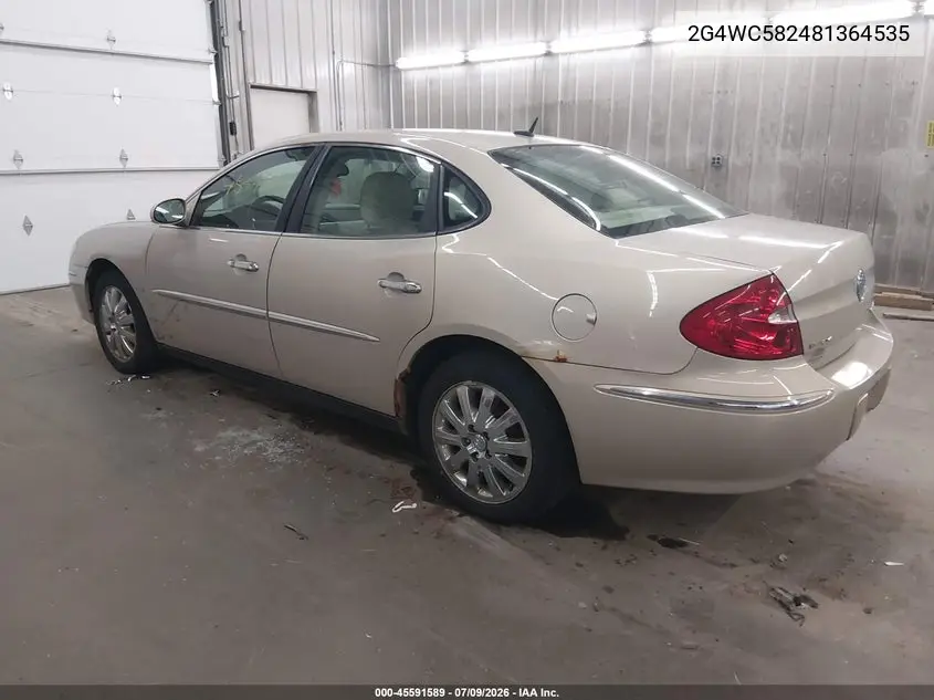 2008 Buick Lacrosse Cx VIN: 2G4WC582481364535 Lot: 45591589