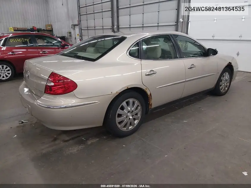 2008 Buick Lacrosse Cx VIN: 2G4WC582481364535 Lot: 45591589
