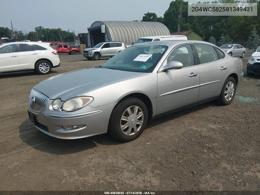 2008 Buick Lacrosse Cx VIN: 2G4WC582581349431 Lot: 45625030