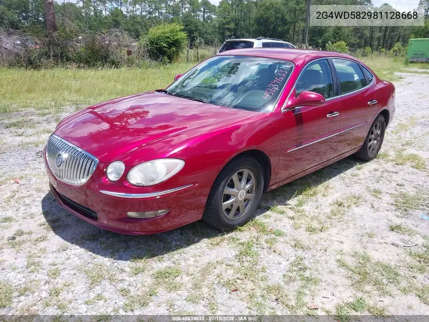2008 Buick Lacrosse Cxl VIN: 2G4WD582981128668 Lot: 45639633
