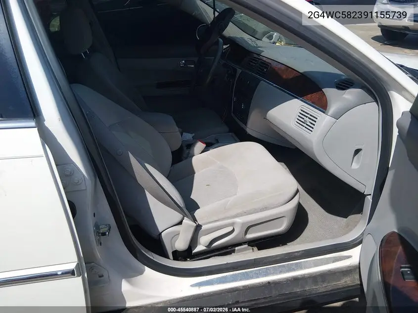2009 Buick Lacrosse Cx VIN: 2G4WC582391155739 Lot: 45540887