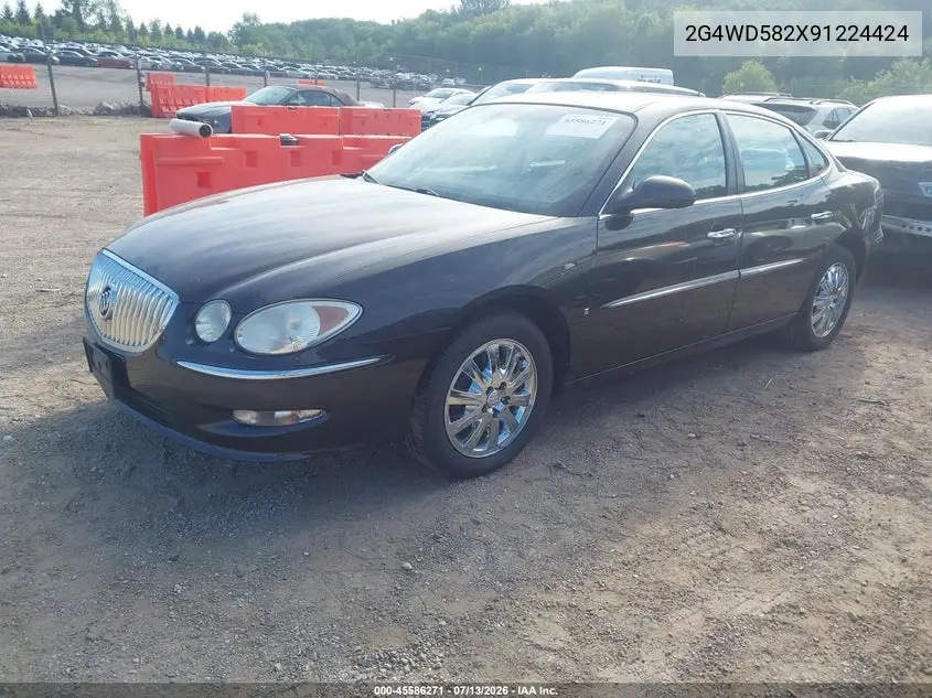 2009 Buick Lacrosse Cxl VIN: 2G4WD582X91224424 Lot: 45586271