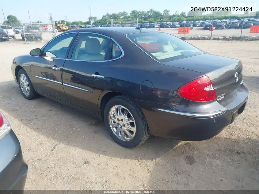 2009 Buick Lacrosse Cxl VIN: 2G4WD582X91224424 Lot: 45586271