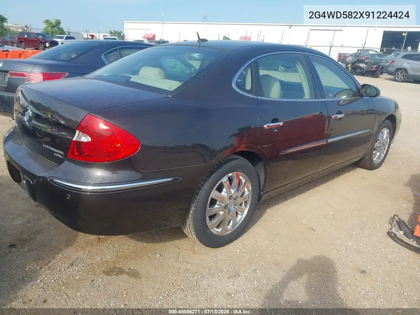 2009 Buick Lacrosse Cxl VIN: 2G4WD582X91224424 Lot: 45586271