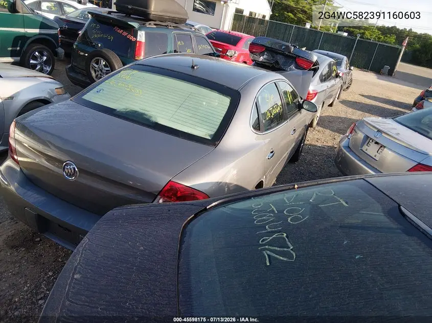 2009 Buick Lacrosse Cx VIN: 2G4WC582391160603 Lot: 45598175