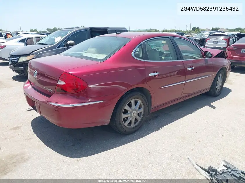 2009 Buick Lacrosse Cxl VIN: 2G4WD582391236432 Lot: 45685223