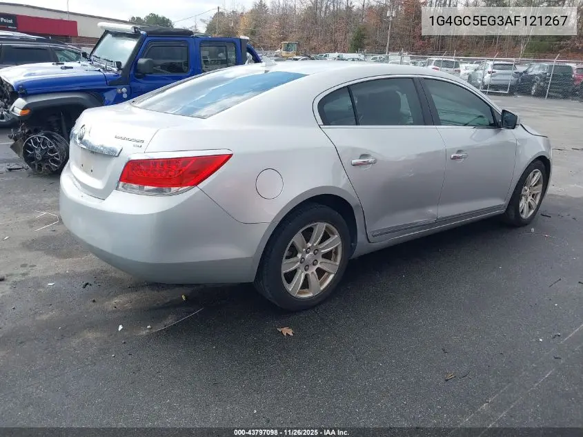 1G4GC5EG3AF121267 2010 Buick Lacrosse Cxl