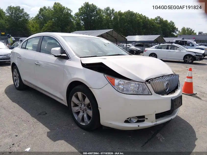 2010 Buick Lacrosse Cxl VIN: 1G4GD5EG0AF191824 Lot: 45572864