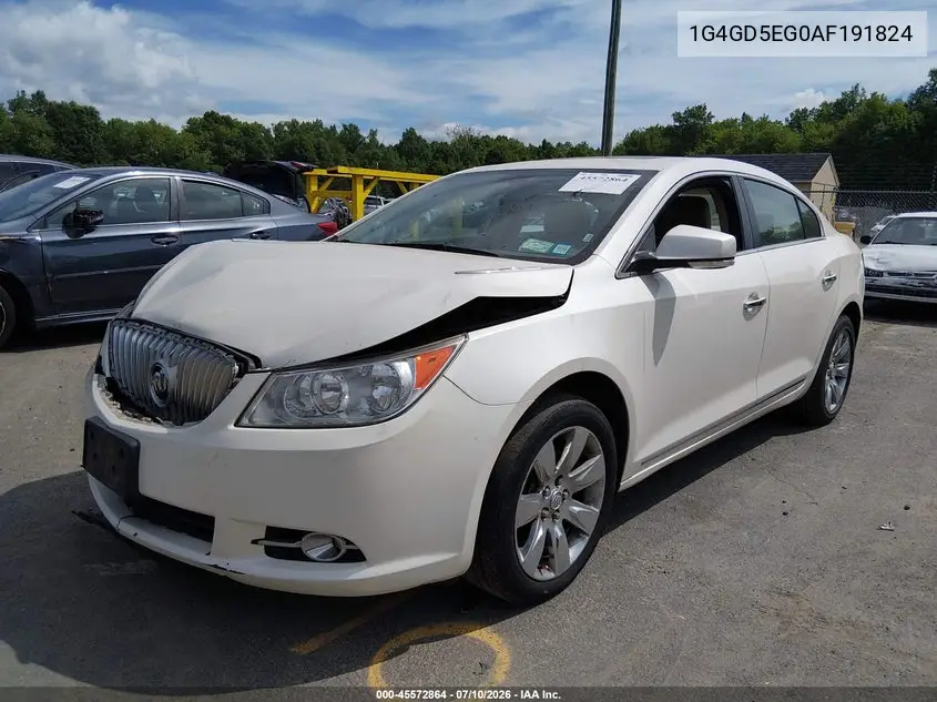 2010 Buick Lacrosse Cxl VIN: 1G4GD5EG0AF191824 Lot: 45572864