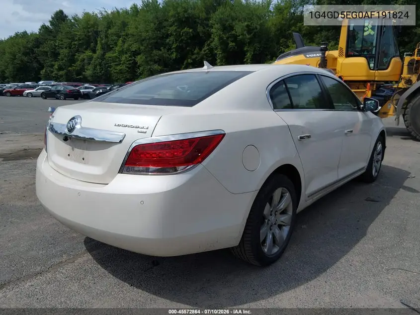 2010 Buick Lacrosse Cxl VIN: 1G4GD5EG0AF191824 Lot: 45572864