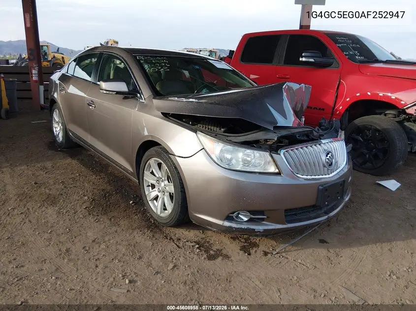 2010 Buick Lacrosse Cxl VIN: 1G4GC5EG0AF252947 Lot: 45608958