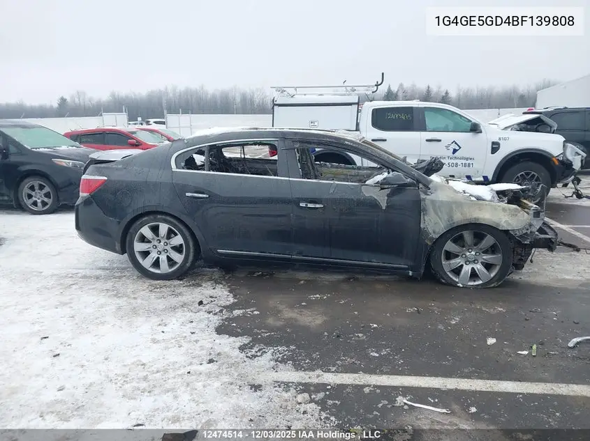 2011 Buick Lacrosse Cxs VIN: 1G4GE5GD4BF139808 Lot: 12474514