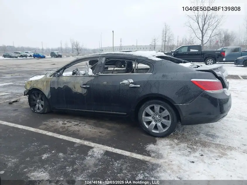 2011 Buick Lacrosse Cxs VIN: 1G4GE5GD4BF139808 Lot: 12474514