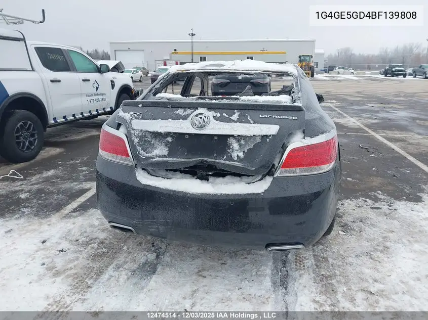 2011 Buick Lacrosse Cxs VIN: 1G4GE5GD4BF139808 Lot: 12474514