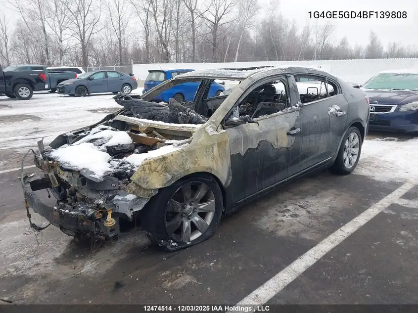 2011 Buick Lacrosse Cxs VIN: 1G4GE5GD4BF139808 Lot: 12474514