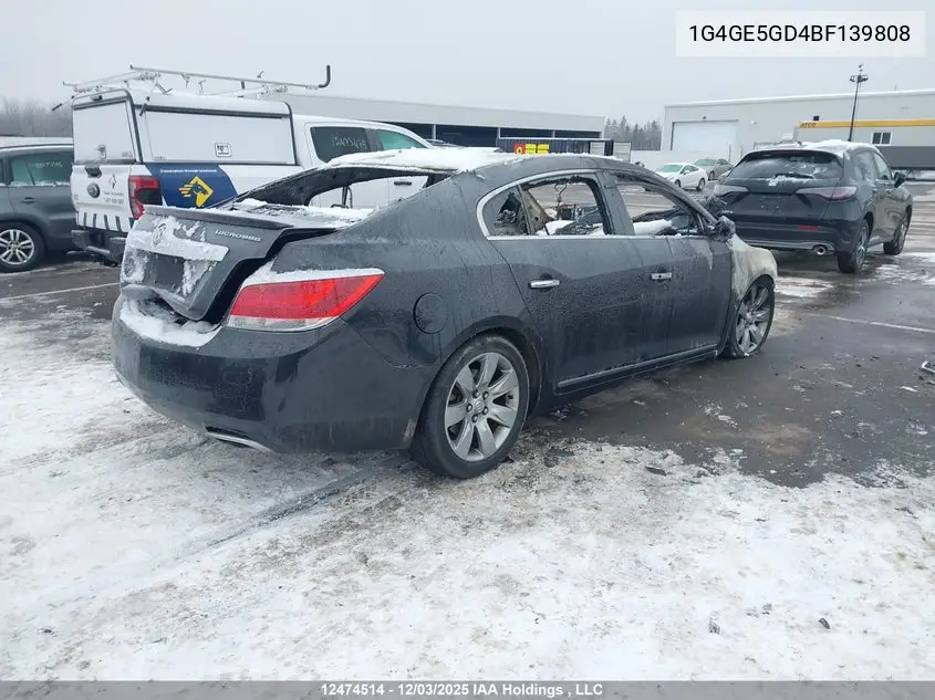 2011 Buick Lacrosse Cxs VIN: 1G4GE5GD4BF139808 Lot: 12474514