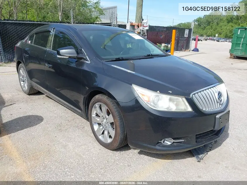 2011 Buick Lacrosse Cxl VIN: 1G4GC5ED9BF158122 Lot: 45053590