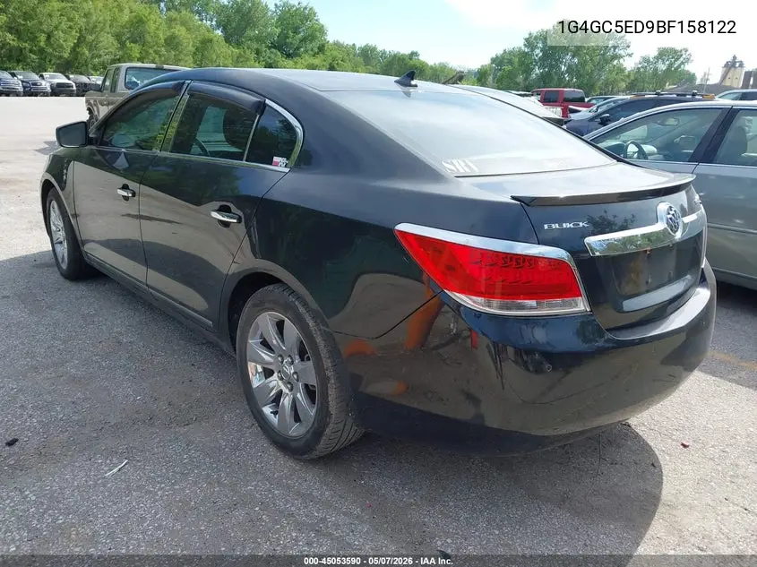2011 Buick Lacrosse Cxl VIN: 1G4GC5ED9BF158122 Lot: 45053590
