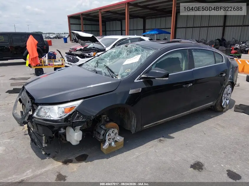 2011 Buick Lacrosse Cxs VIN: 1G4GE5GD4BF322688 Lot: 45437017