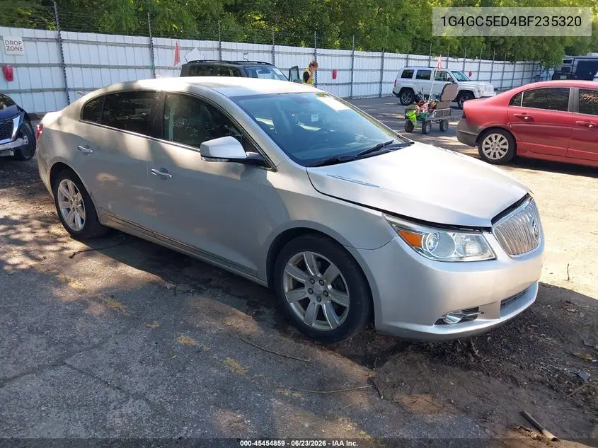 2011 Buick Lacrosse Cxl VIN: 1G4GC5ED4BF235320 Lot: 45454859